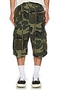 view 5 of 6 Pleated Cargo Shorts in Camo