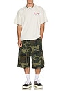 view 6 of 6 Pleated Cargo Shorts in Camo