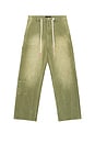 view 5 of 5 Gardener Utility Jean in Army Green