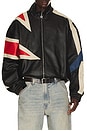 view 1 of 7 MVP Leather Bomber in Black