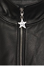 view 8 of 7 MVP Leather Bomber in Black