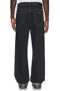 view 4 of 6 Destroyed Denim Track Pant in Dark Indigo Wash