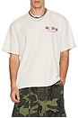 view 3 of 4 High in Summerland Boxy T-Shirt in Egg White