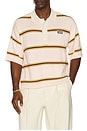 view 1 of 5 Knit Striped Polo in Soft Pink Stripe