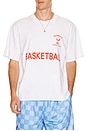 view 1 of 4 Youth Basketball Boxy Tee in White