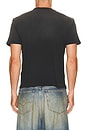 view 2 of 5 Say No Open Hem Fitted Tee in Aged Black