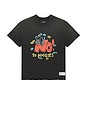 view 4 of 5 Say No Open Hem Fitted Tee in Aged Black