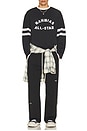 view 3 of 5 All Star Varsity Long Sleeve in Worn Black