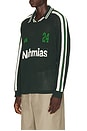 view 2 of 5 Long Sleeve Soccer Jersey in Seaweed