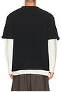 view 2 of 4 Layered Sweater in Black