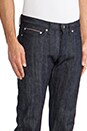 view 5 of 8 Weird Guy Rainbow Core Selvedge 14 oz. in Dark Indigo