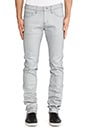 view 1 of 4 Skinny Guy 12oz Reflective Denim in Silver & Grey