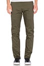 view 1 of 3 PANTALON CHINO SLIM STRETCH EN TWILL in Khaki Green