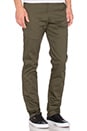 view 2 of 3 PANTALON CHINO SLIM STRETCH EN TWILL in Khaki Green