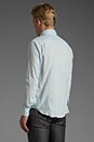 view 3 of 6 Slim Shirt 4 oz in Pale Blue Air in Pale Blue Air Twill
