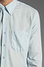 view 5 of 6 Slim Shirt 4 oz in Pale Blue Air in Pale Blue Air Twill