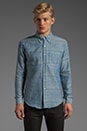 view 1 of 7 Slim Shirt 6 oz in Quilted Double Weave Blue