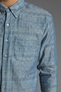 view 5 of 7 Slim Shirt 6 oz in Quilted Double Weave Blue