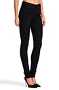 view 2 of 6 The High Skinny in Lightweight Black Super Stretch