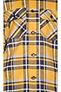 view 6 of 6 Work Shirt in Yellow & Blue Flannel