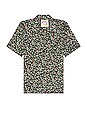 view 1 of 3 Fruit Print Aloha Shirt in Navy