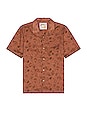 view 1 of 3 Flora Sketches Aloha Shirt in Red