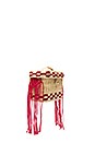 view 3 of 5 SAC ROGE SMALL MACRAME STRAP in Off White & Red