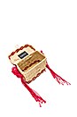 view 4 of 5 SAC ROGE SMALL MACRAME STRAP in Off White & Red