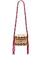 view 5 of 5 SAC ROGE SMALL MACRAME STRAP in Off White & Red
