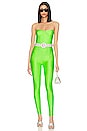 view 1 of 4 Monique Strapless Jumpsuit in Acid Green
