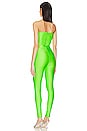 view 4 of 4 Monique Strapless Jumpsuit in Acid Green
