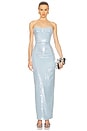 view 1 of 4 Monique Dress in Sparkling Azure