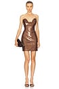 view 1 of 4 Lilith Mini Dress in Mousse Au Chocolat