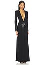 view 2 of 4 Azure Crystal Embellished Maxi Dress in Magie Noire