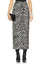 view 1 of 6 Raja Fur Skirt in Zebra Jasper