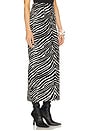 view 2 of 6 Raja Fur Skirt in Zebra Jasper