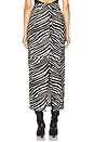view 4 of 6 Raja Fur Skirt in Zebra Jasper