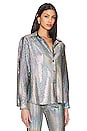 view 2 of 5 Colette Shirt in Hologram Sequin