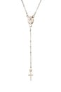 view 4 of 4 Roma Rosary Necklace in Silver