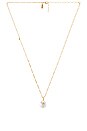 view 1 of 2 Pearl of Love Cross Necklace in Gold