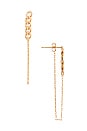view 1 of 3 Lennox Chain Earring in Gold