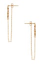 view 2 of 3 Lennox Chain Earring in Gold