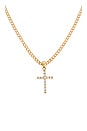 view 2 of 2 Korsa Cross Necklace in Gold
