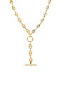 view 2 of 3 Sinclair Lariat Necklace in Gold