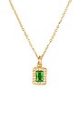 view 2 of 2 Devi Emerald Necklace in Gold