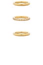 view 4 of 6 Tessa Trio Ring Set in Gold