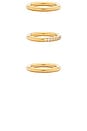 view 5 of 6 Tessa Trio Ring Set in Gold