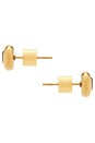 view 2 of 2 PENDIENTES DE TACHUELA DYLAN in Gold