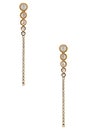 view 1 of 2 CLOUS D'OREILLES DYLAN in Gold