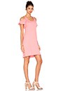 view 2 of 3 Cassandra Cold Shoulder Dress in Guava
